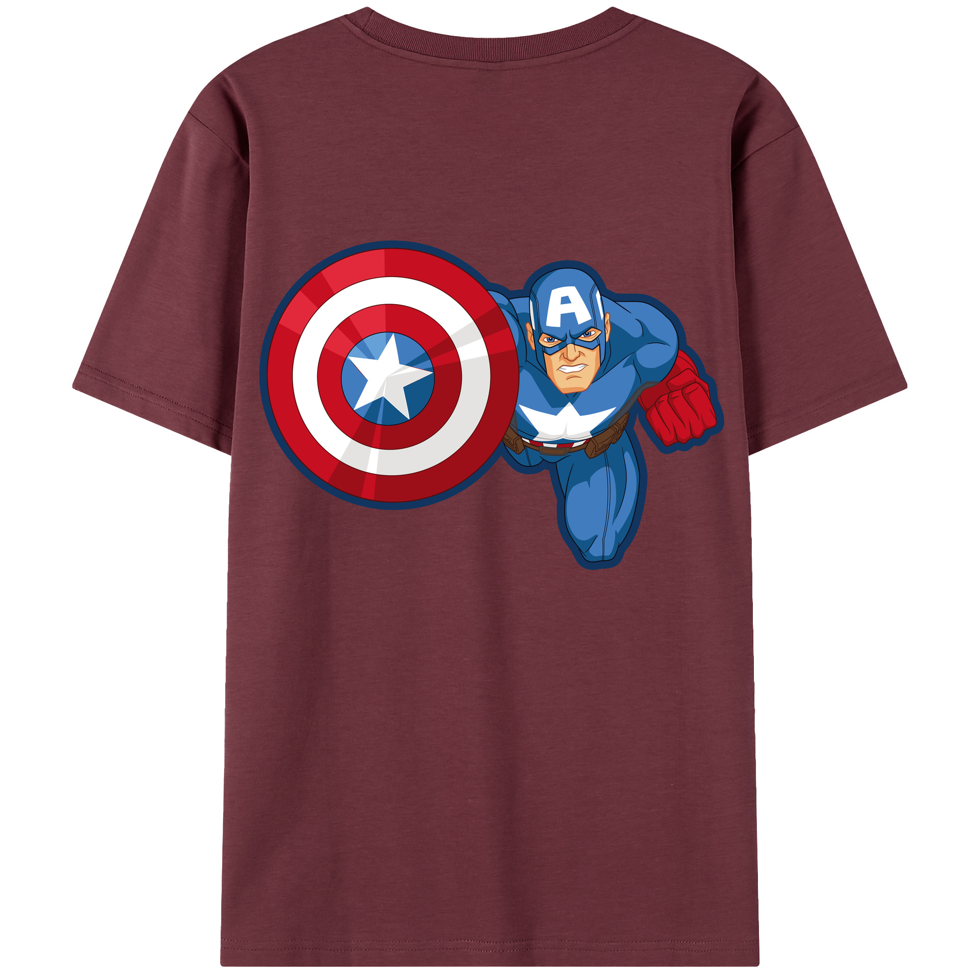 （画像用） アベンジャーズ The Avengers 綿100％半袖Tシャツ（背面プリント）